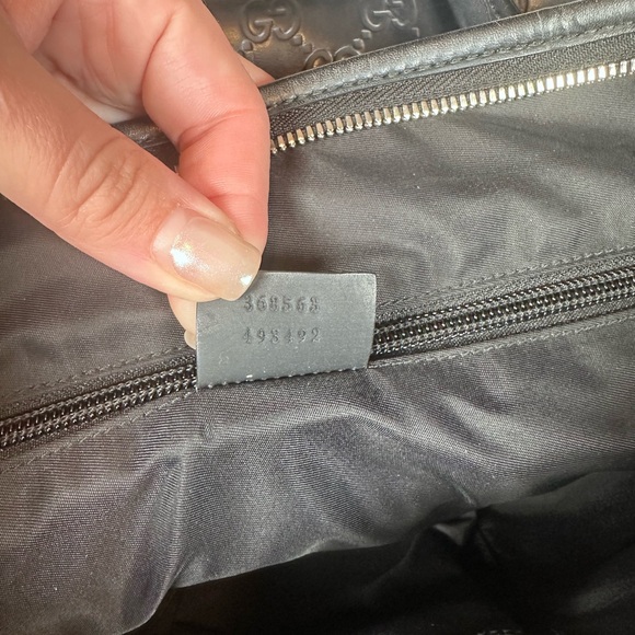 Gucci Guccissima Black Leather GG Business Bag - Picture 10 of 14